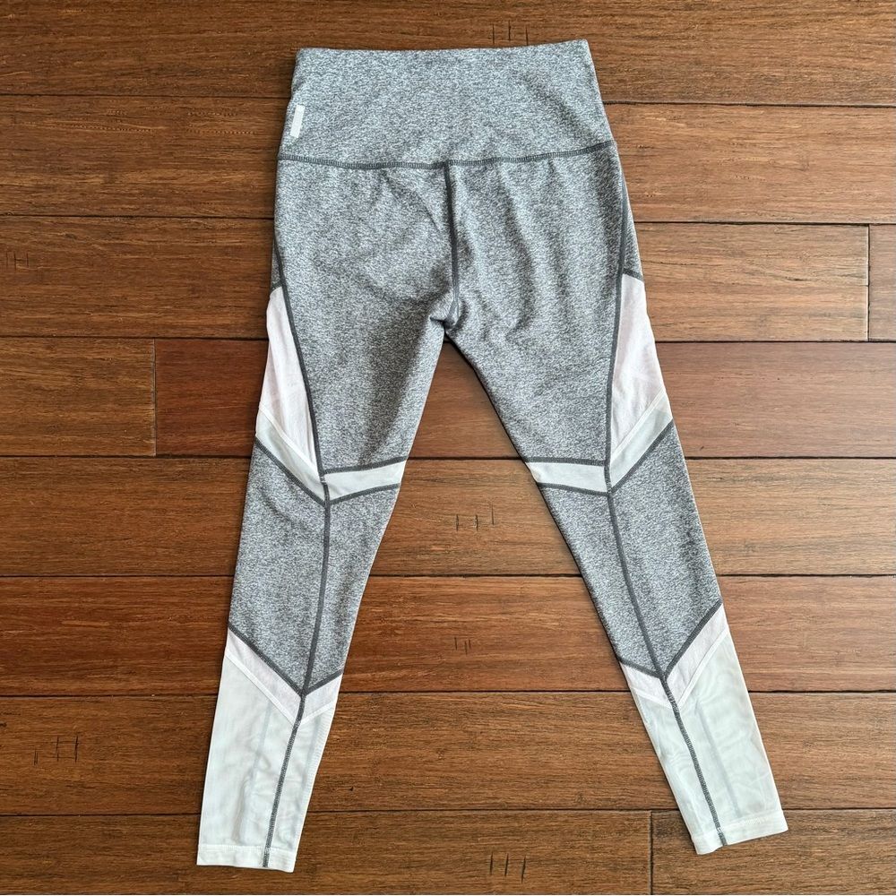 Zella Sun Salutation Gray White Mesh Active Legging Size S - Picture 3 of 9